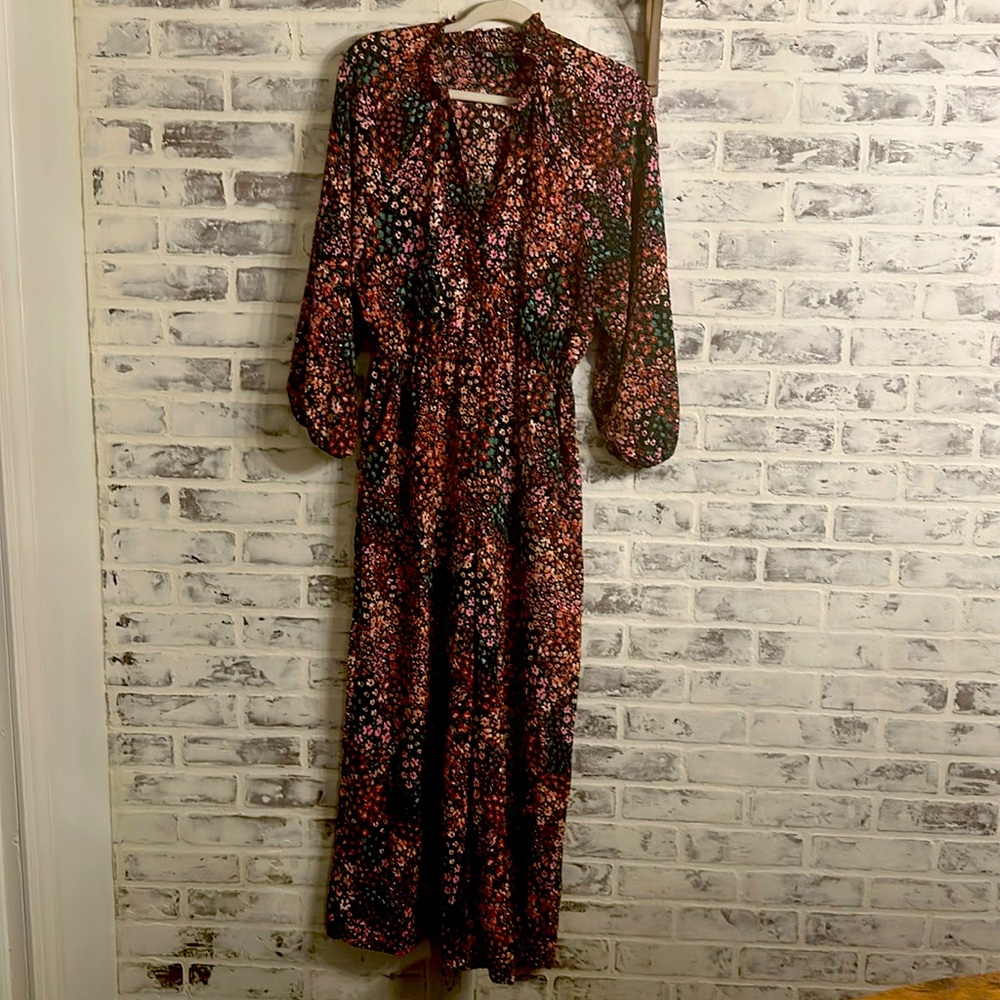 Zara Print Full Length Jumpsuit